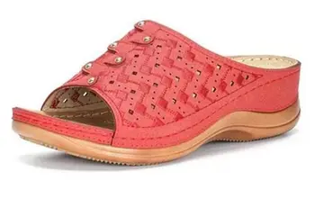

YEELOCA 2020 Rome Retro Slippers Thick Bottom Beach Shoes Female Open Toe Comfortable Plarform TR045