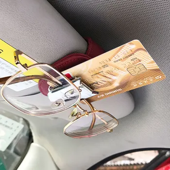 

Car Sunshade Glasses Clip Card Holder Sun Visor Clamp Sunglasses Bracket For Mini Cooper One JCW S R55 R56 F54 F60 Countryman