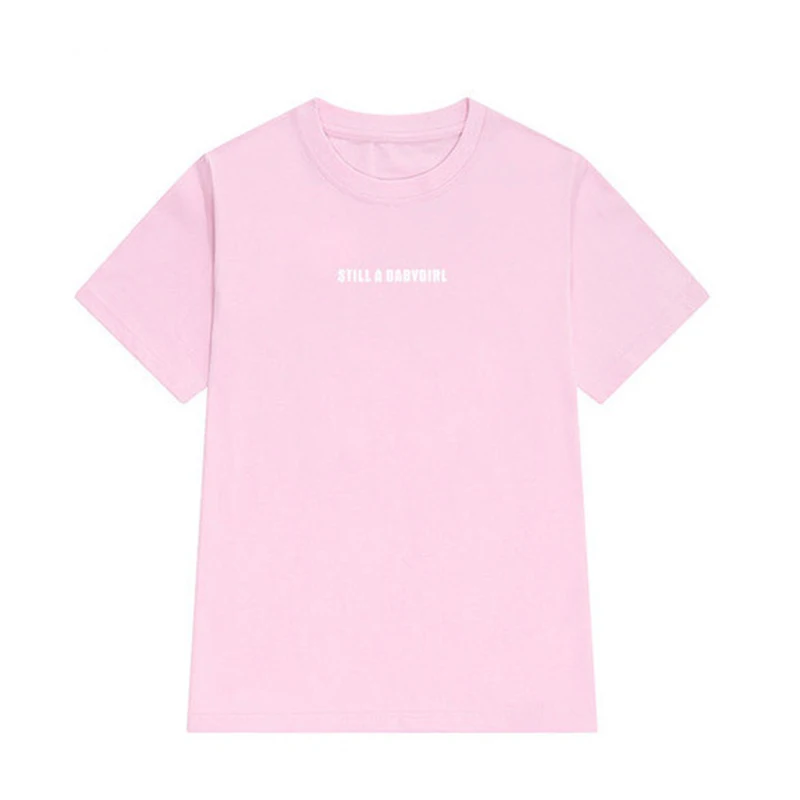 

Tshirt women short sleeve Cool English Lettered Tops Tees Fit fashion printing Streetwear T-shirt female clothing solid colour
