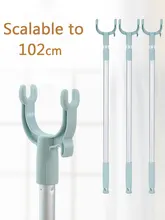Vanzlife balcony fork pole the hangers for clothes pole retractable pole drying pole fork dress stick space saving clothing rack