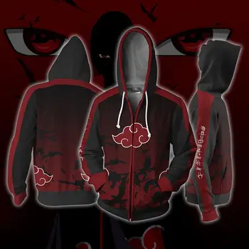 

NARUTO Akatsuki Pain Cosplay Costumes NARUTO Akatsuki Hoodies 3D printed zip-up hoodies for men and women sport sweater