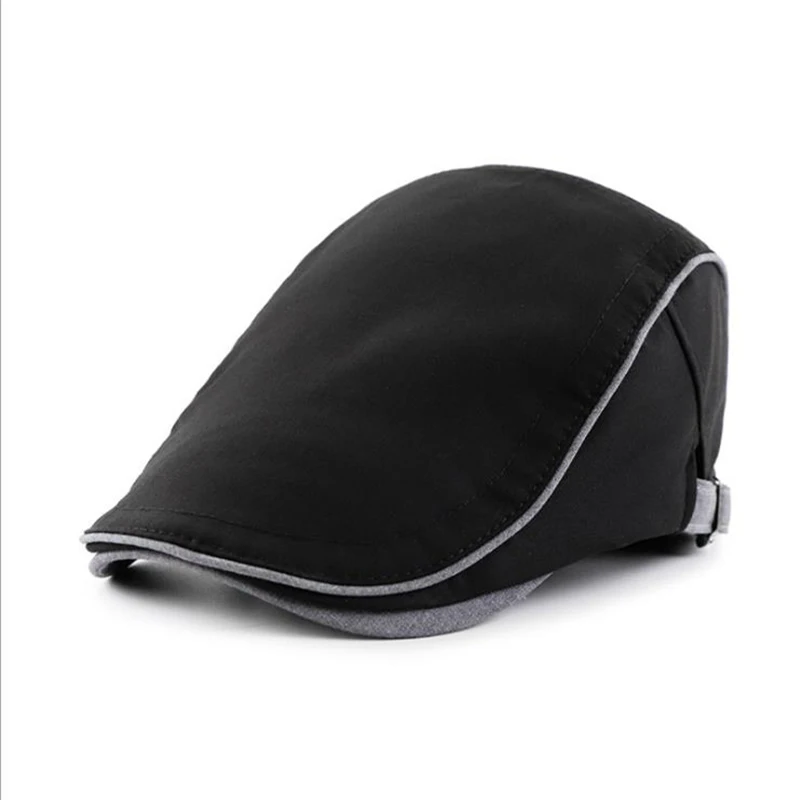 [JAMONT] Осень-зима, Мужские Шапки, береты, британский западный стиль, усовершенствованная плоская кепка, классический винтажный полосатый берет