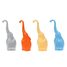 Силиконовый чайный пакетик в форме слона, кружка, чашка с листьями, травяная чашка, фильтр для заварки чая