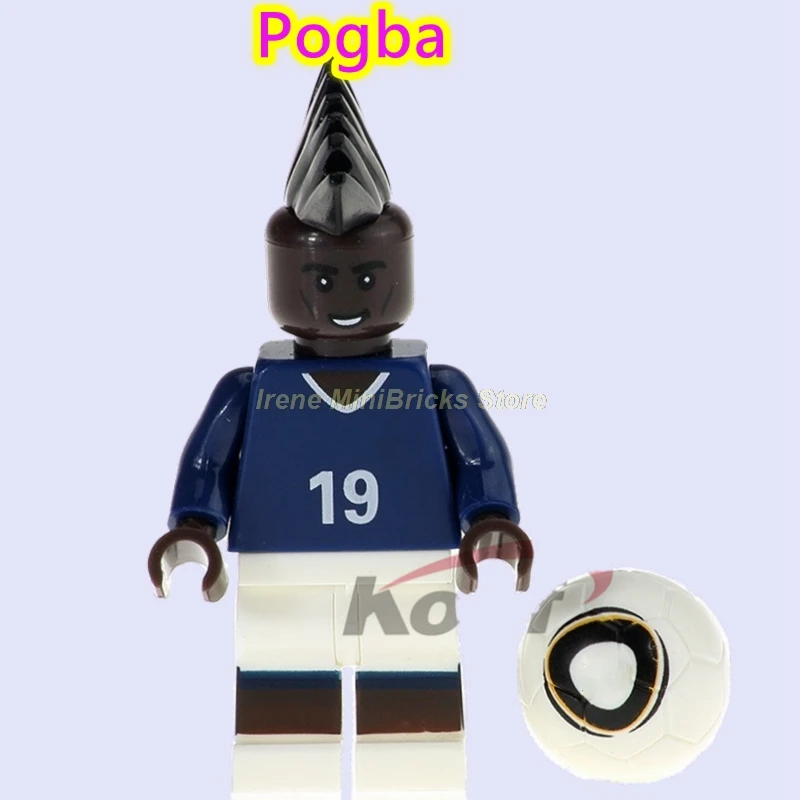 Football Player Cristiano Ronaldo Neymar Beckham Kobe Bryant Messi Pogba Modric Labron James Toys For Children Building Blocks