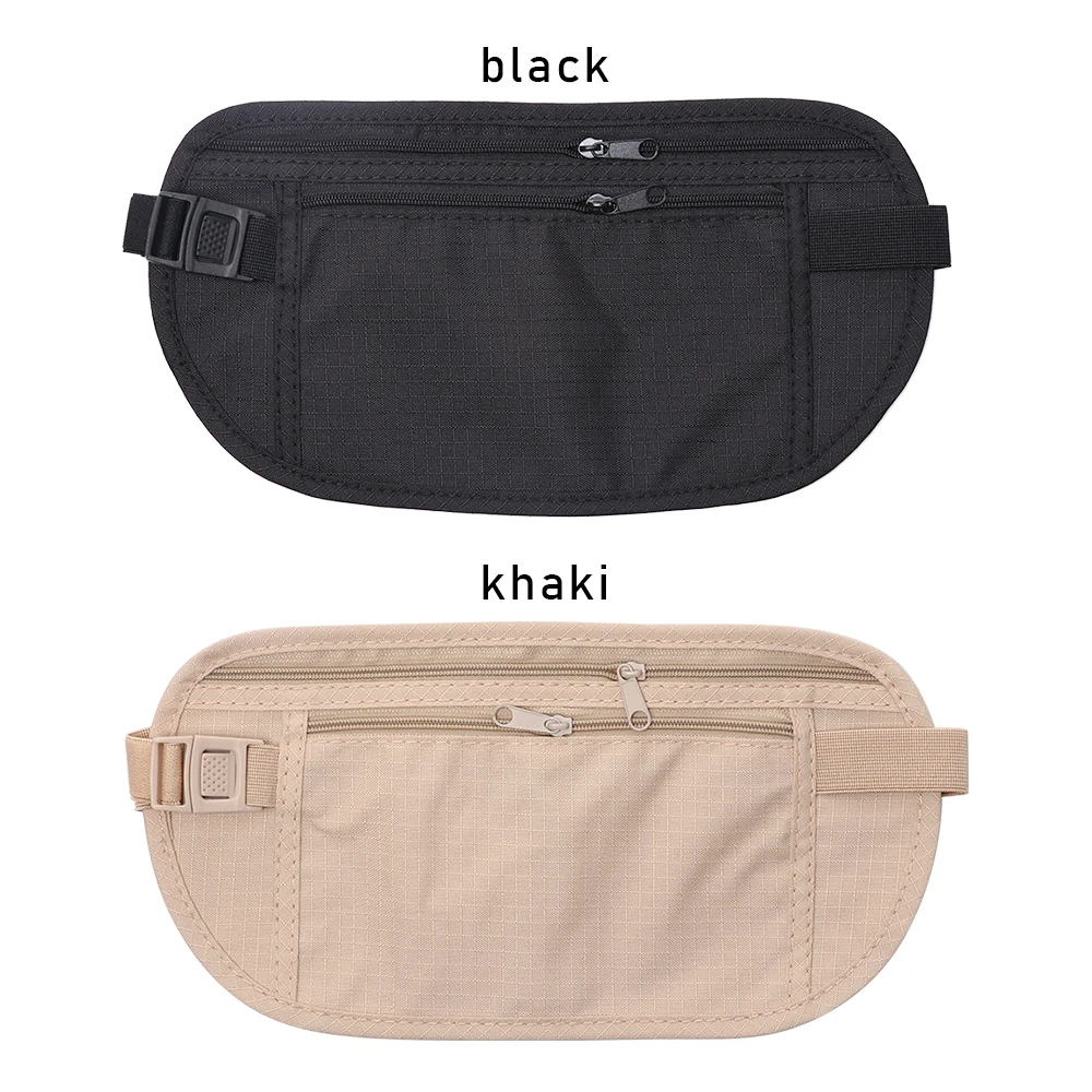 Cloth Waist Bags Travel Pouch Hidden Wallet Passport Money Waist Belt Bag Slim Secret Security Useful Bags Chest Packs Running Waist Bag Phone Waist Bag Waist Bag Sports Chest Pack 1pc