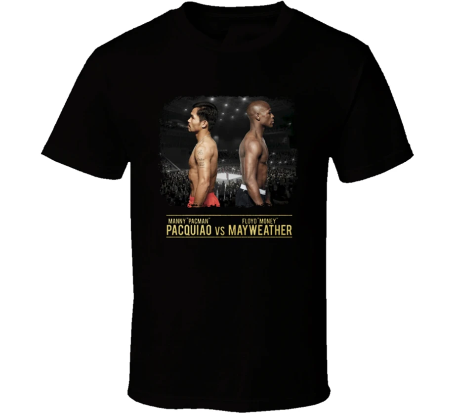 New Pacquiao Vs Mayweather Boxing Men'S T-Shirt Clothing Size S-2Xl Funny Tee Shirt | Мужская одежда