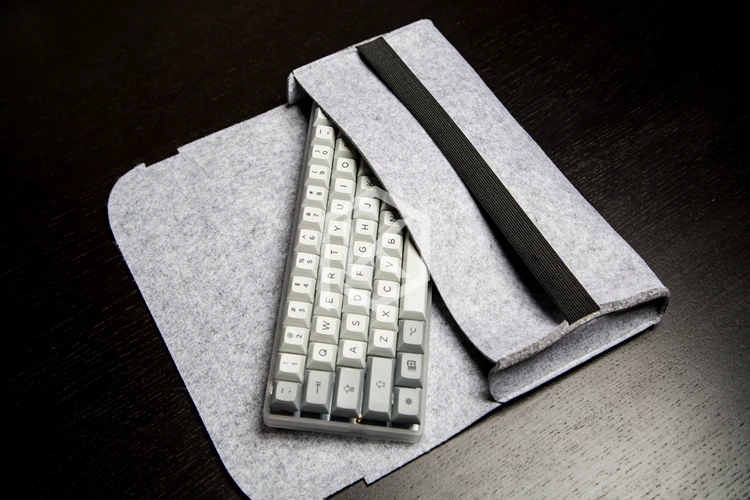 Mala de Feltro Macia do Teclado para Planck Preonic Gh60 Xd64 Tada68 87 104 Va68 K65 K70 K95 3000 3494 - Imagem 6