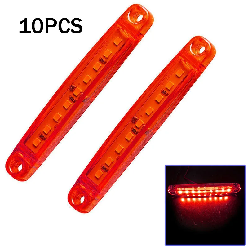 

10pcs 12-30V Car 9 LEDs Side Marker Light Luminous Bulbs Lamps Waterproof Car LED Lights