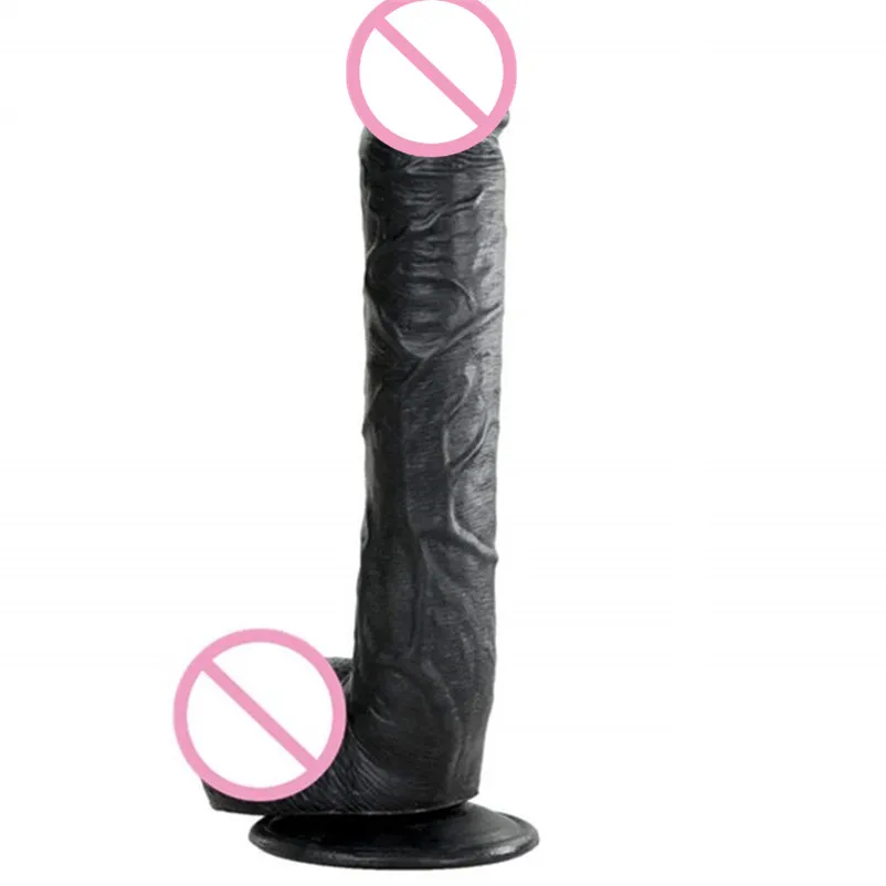 28 5CM Super Huge Black Dildos Strapon Thick Giant Realistic Dildo Anal Butt with Suction Cup