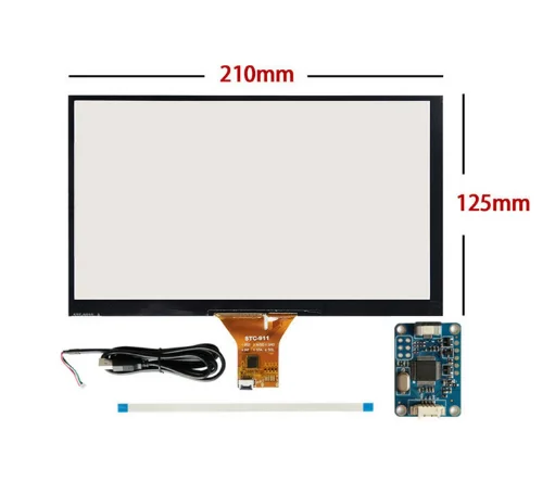 9 inch Touchscreen 50 PIN ЖК-экран дисплей ttl управление Лер HDMI управление драйвер платы для Lattepanda Raspberry Pi Banana Pi драйвер платы - Цвет: 9 inch Touchscreen