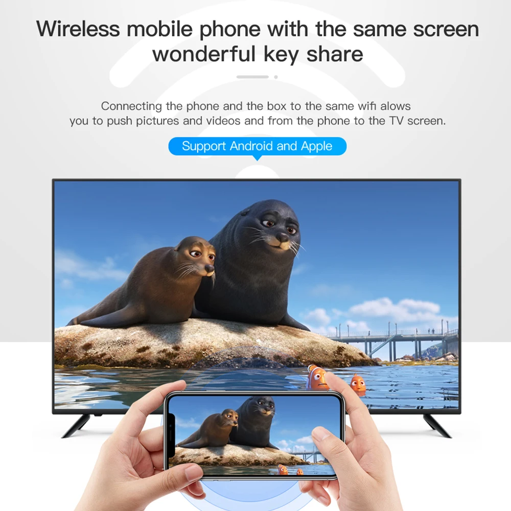 Android 10,0 смарт-приставка Allwinner H3 Четырехъядерный 4K для Youtube Netflix медиаплеер ТВ приставка 2 ГБ 16 ГБ Android 10 ТВ приставка
