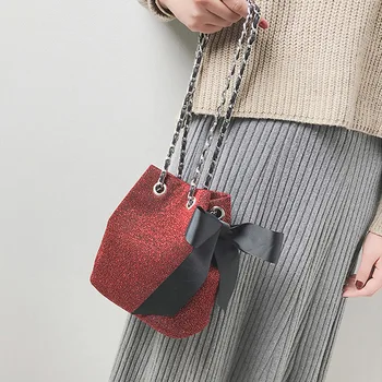 

2020 Hot Sale Korean Version Women Crossbody Bag Drawstring Bowknot Handbag Messenger Shoulder Bags Schoudertassen Crossbody