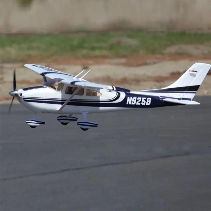 FMS SKY TRAINER 182 синий 1400 мм Wingspan EPO EPP радиоуправляемый самолет с закрывающимися светодиодными