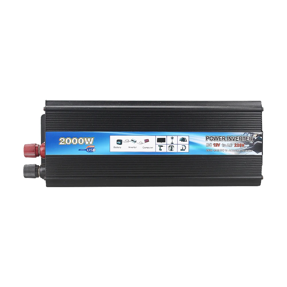 SUNYIMA модифицированный синусоидальный инвертор DC12V/24 V к AC220V 50HZ усилитель конвертера мощности для автомобиля Инвертор бытовой DIY - Цвет: 12V