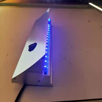 1pcs X20cm Length Blue Wall Shelf SMD LED Profile Light For Clip 8mm Glass Shelf LED Aluminum Glass Shelve Without Glass 2