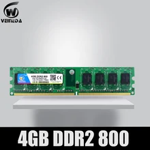 VEINEDA 2G b 4 ГБ ddr2 memoria ddr 2 4 ГБ 800 МГц ddr 2 2G 800 667 533 PC2-6400 оперативная память для Intel и AMD Dimm