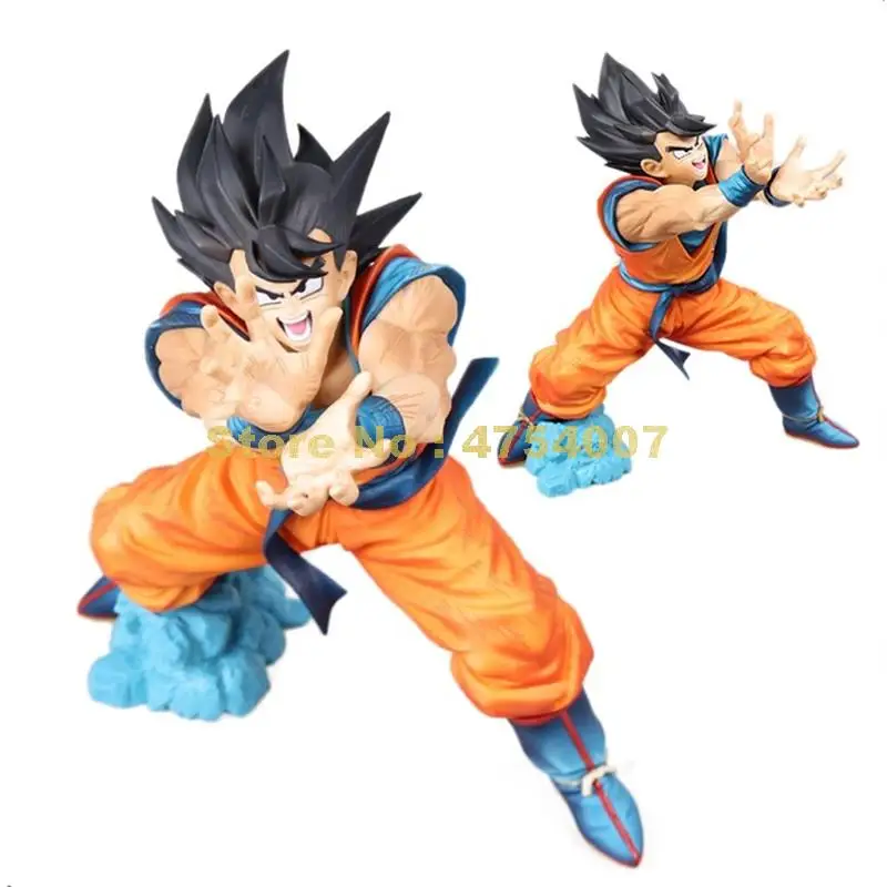 

anime dragonball dragon ball z 85# son goku shock wave pvc toy model action figure doll 17cm Toy