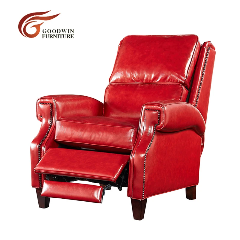 Red color Итальянское кресло из натуральной кожи для ленивых мальчиков, офисное кресло и красное, желтое, функциональное кресло WA446 - Цвет: Red color