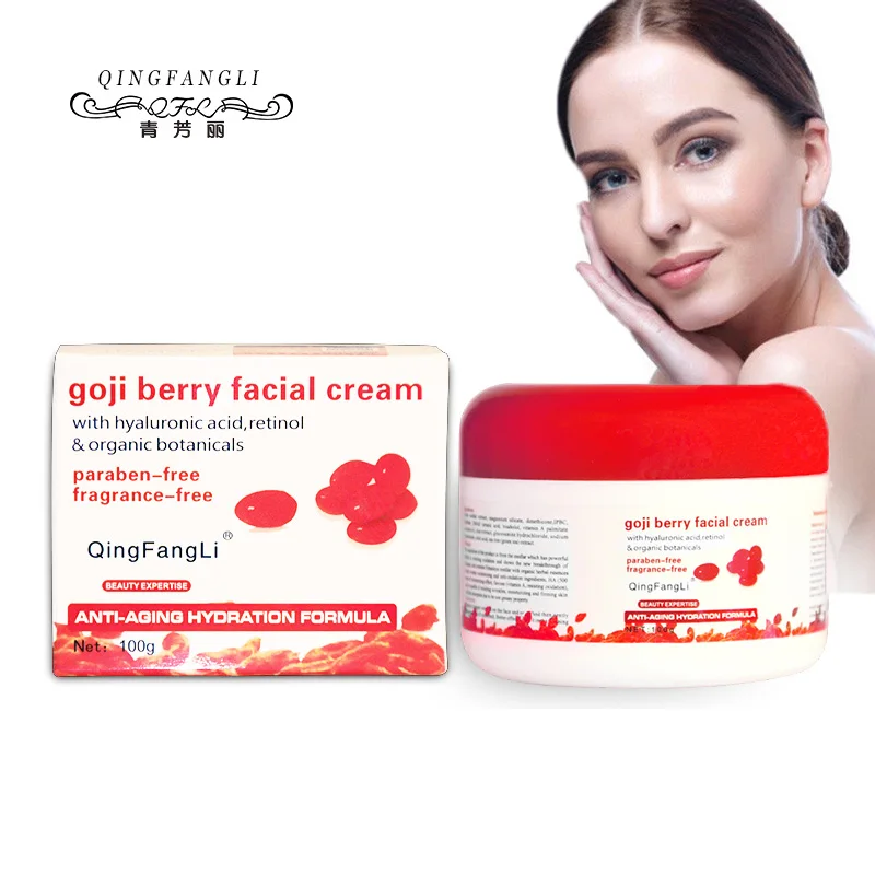 Крем для лица Wolfberry с гиалуроновой кислотой парабеном бесплатным ароматом Годжи