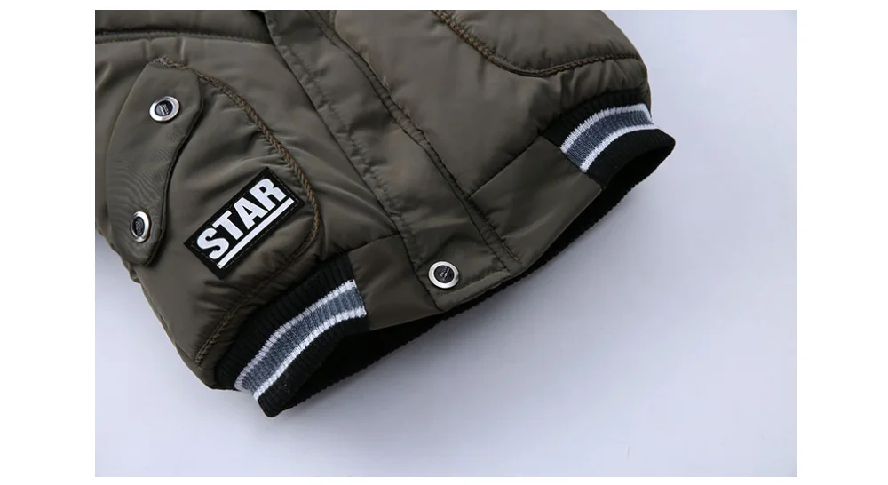 Warm Winter Jacket Children Duck Down Coat With Fur Collar Hooded Outerwear Snow Wear Kids Parka For Boys Clothes
