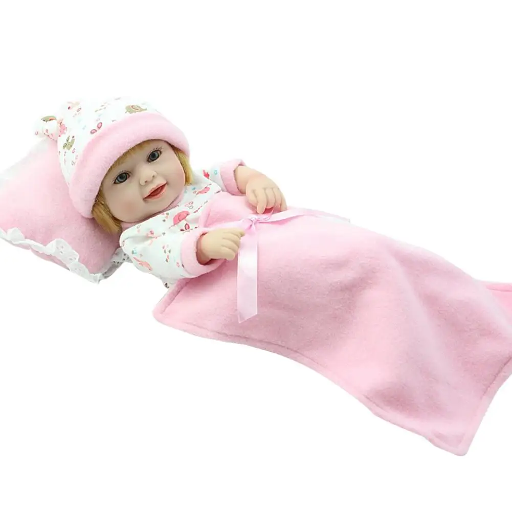 

Mini Reborn Baby Personalized Sleeping Bag Doll High Quality Silicone Simulation Doll Baby Shower Doll For Children Toy