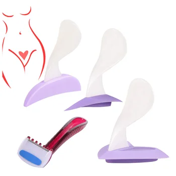 

Women Hair Razor Shaving Accessories Heart Triangle Pubic Hair Trimmer Female Secret Shaping Tool Bikini Shaving Stencil Tools