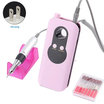 

Electric Manicure Drill For Acrylic Gel Nails Mini Portable Rechargeable High Speed Nail Art Direction Adjustable Professional