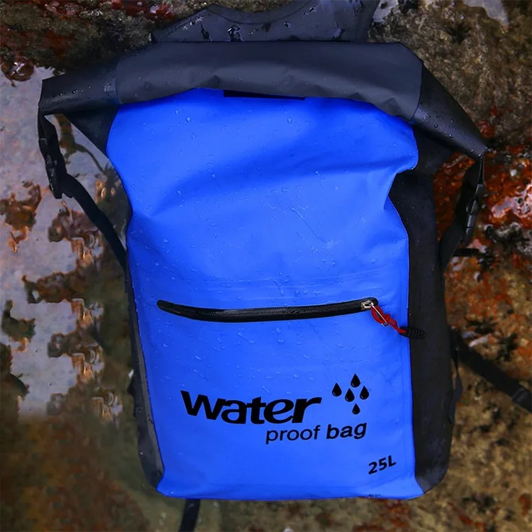 

Outdoor Folding Backpack PVC Coated Mesh Fabric Waterproof Rucksack Capacity: 25L