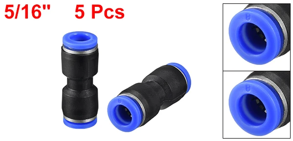 8mm 5pcs Uxcell пластиковый прямой Union Push для подключения фитинга трубок Push Fit Lock Cut труба плоская без наклона имеет гибкий и легкий - Цвет: 8mm 5pcs