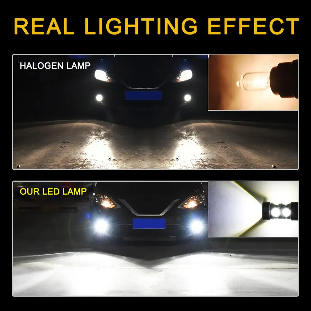 2 шт. 1400LM H27 светодиодный фонарь 880 881 P13W светодиодный PSX26W 6000K 12V 24V Белый Автомобильный противотуманный фонарь для вождения DRL дневные ходовые огни авто