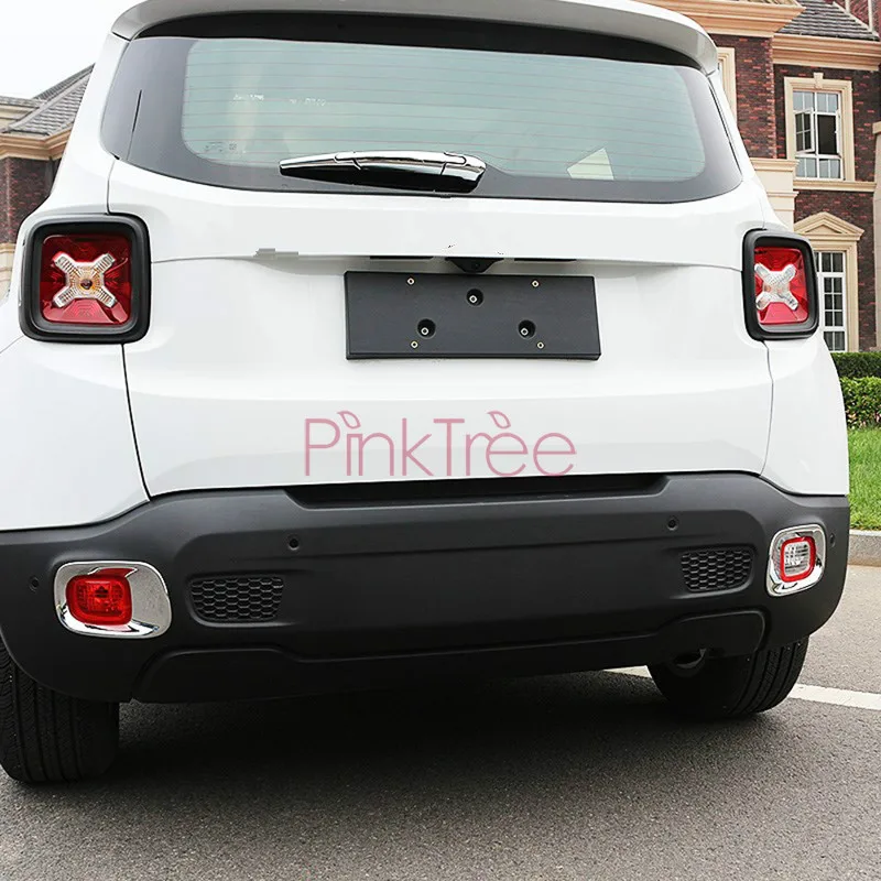 Для Jeep Renegade передняя противотуманная фара, крышка противотуманных фар, отделка хром ABS, аксессуары для автомобиля, аксессуары для тюнинга, оригинальные