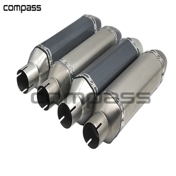 

51mm Motorcycle AkYoshimura Exhaust Muffler With DB Killer Motorbike Escape Moto ER6N R6 R15 TMAX500 Racing