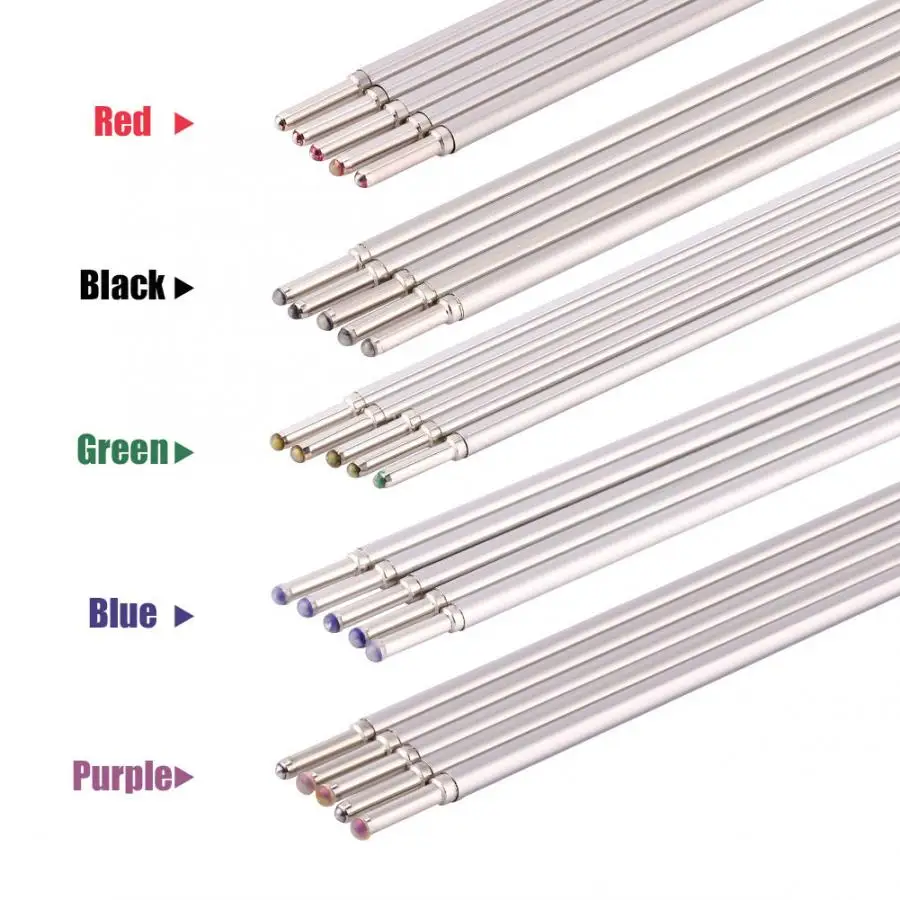 Pluma de tatuaje Microblading, marcador de piel, 5 uds., pluma de piel de tatuaje Doodler Surfer Tattooing Medical Pen Cores 5 Color Tattoo Supplies