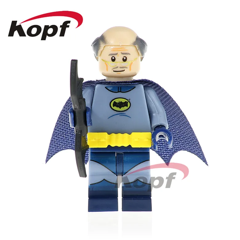 

20Pcs Super Heroes Bat Alfred Crazy Quilt Killer Moth Green Arrow Dolls Model Building Blocks Education Toys for children PG419