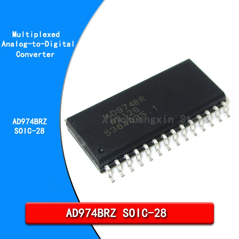 AD974BRZ AD974BR SMD SOP 28 4 channel 16 bit 200k serial multiplexing