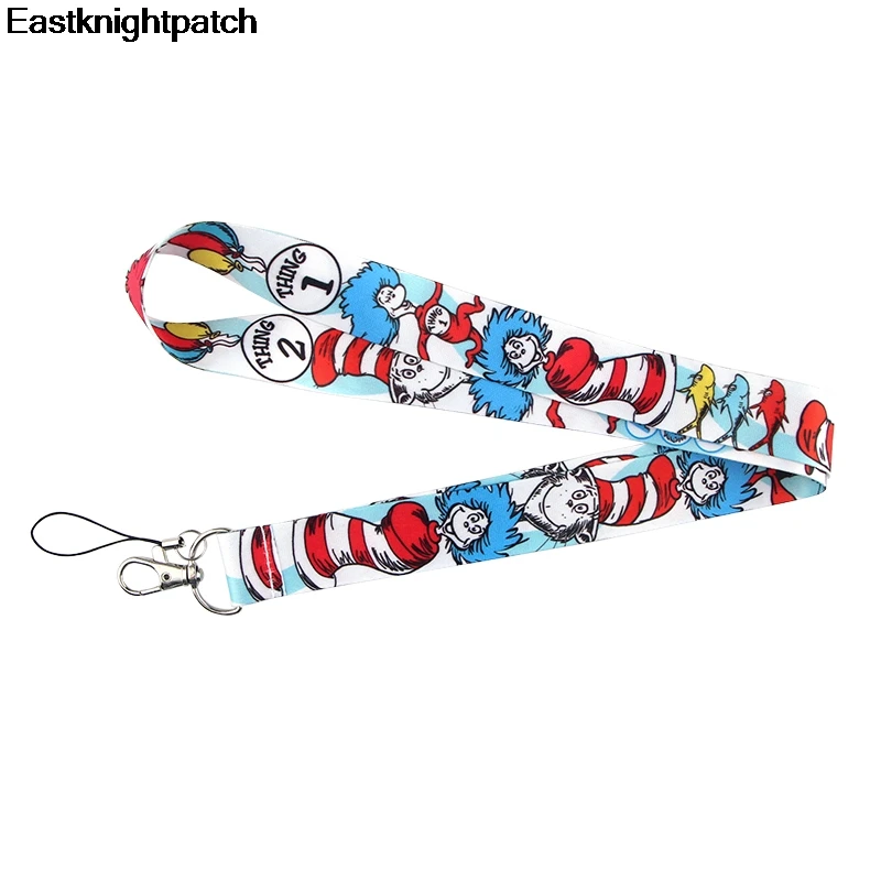 Cartoon Multifunction lanyard for mobile phone key in strap necklace card holder webbing ribbons keychain keyring E0887 | Дом и сад