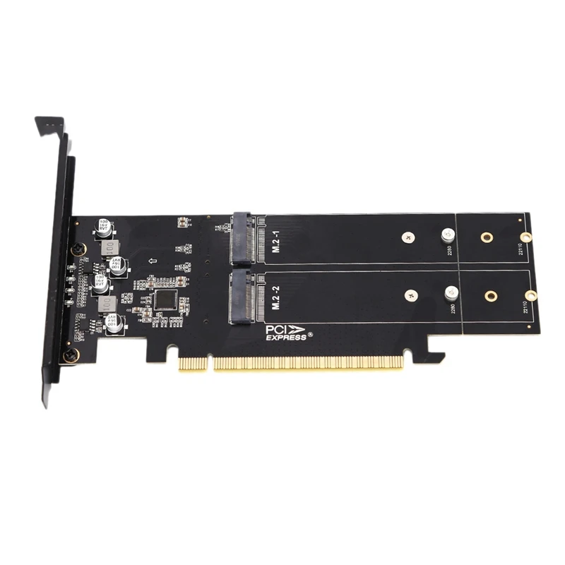 Pcie4. 0 X16 до M.2 M Key NVME 4 SSD Raid адаптер карта 8000 Φ для ноутбука 22110 2280 жесткий диск |