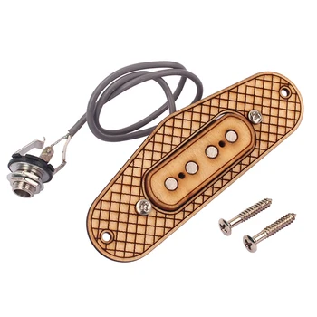 

4 Pole Maple Humbucker Pickup Alnico V w/ Socket for 4-String Cigar Box Guitar Instrument Accs