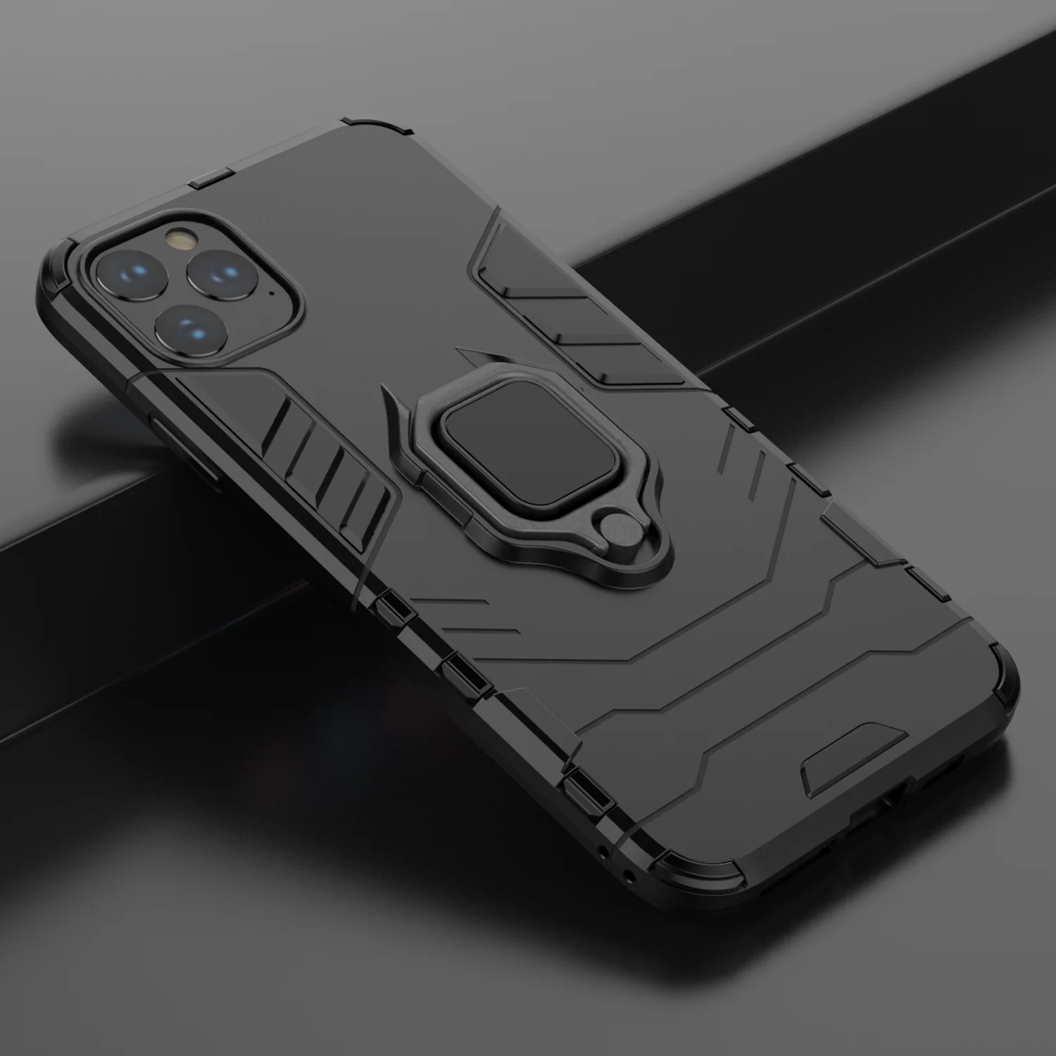 Противоударный бронированный чехол для iPhone 11 Pro 11 Pro Max Stand Car Ring Phone Cover для Apple iPhone 11 Pro max case