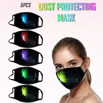 

New Style Colorful butterfly Windproof Face Mask Washable Mouth Mask Reusable Face Shield Breathable Face Shield Cloth Masque