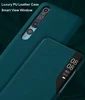 Smart View Window Flip Leather Phone Case for Xiaomi X3 NFC 10T lite 10Pro  For Redmi Note 8 pro 8T Kickstand holder case 9A 9C 3