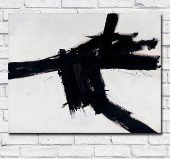 

Large Size hand painted Oil Painting Franz Kline Buttress 1956 Wall Art Canvas Pictures for Living Room and Bedroom No Frames