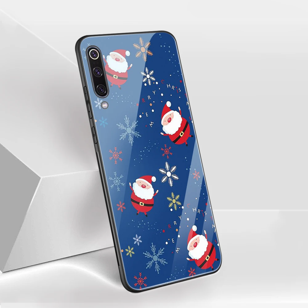 Ciciber Счастливого Рождества для Xiaomi mi 9 9T 8 A2 6X mi X 2 2S PocoPhone F1 стеклянные Чехлы для телефона для Red mi Note 7 8 6 Pro Чехол Fundas