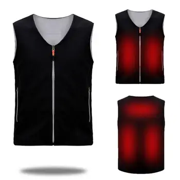 

New USB Electric Heating Jacket Heated Vest Winter Outdoor Coat Men Women's Warming Sport Softshell Winter For Hiking Camping