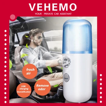 

Facial Face Steamer Car Steam Air Humidifier Aromatherapy Oil Diffuser 30ML USB Mini Nano Air Purifier Nebulizer Mist Maker