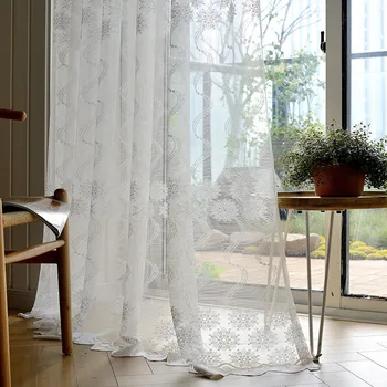 

Modern simple European curtains with pure jacquard curtains