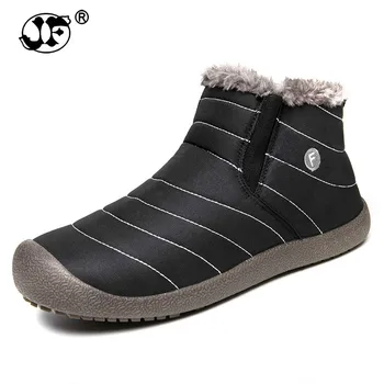 

Winter new men's cashmere warm boots leisure winter shoes men 2019