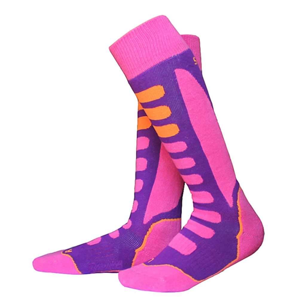1 Pair Outdoor Thermal High Performance Ski Snowboard Hiking Walking Long Ski Socks Winter Thermal Socks