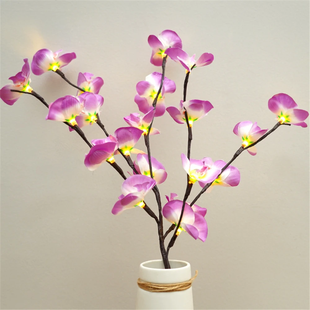 Branche d'Orchidée Lumineuse LED