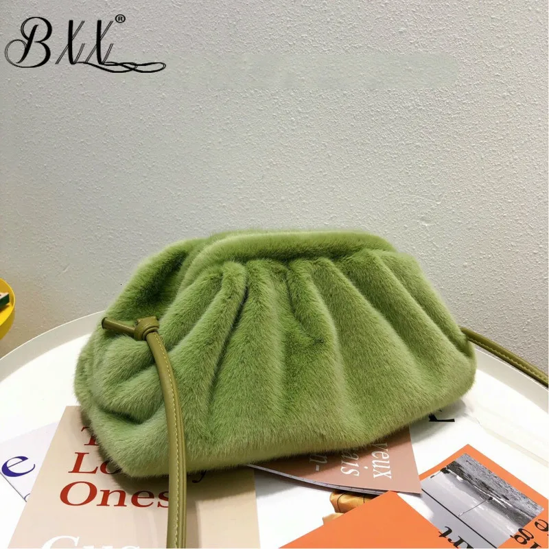 

BXX Sac / 2019 Fashion Autumn Winter Luxury Women's Handbags Designer Cloud Dumplings Pack Joker Shoulder Messenger Bag ZE827